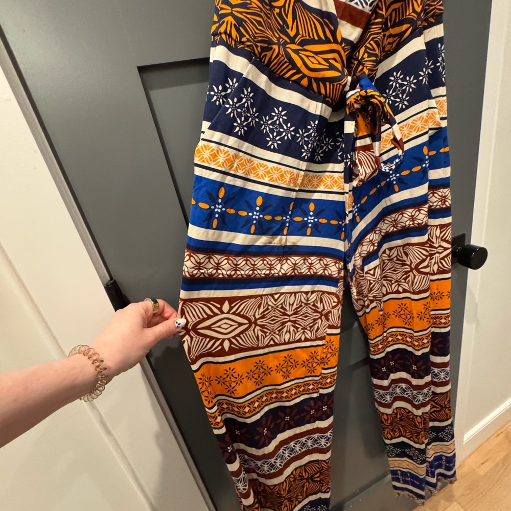 Diane Von Furstenberg Striped Multicolor Jumpsuit - Picture 6 of 6